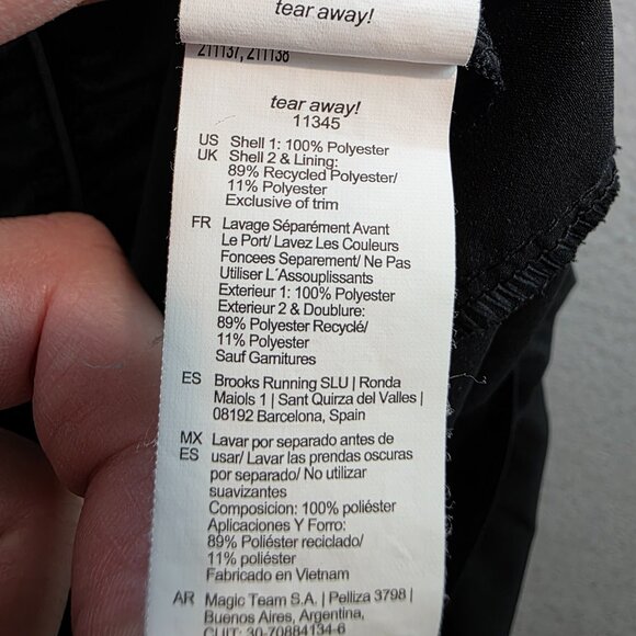 Brooks Men's Sherpa 5" Running Shorts Black Lightweight Mesh Pockets Wicking XL - Picture 10 of 15